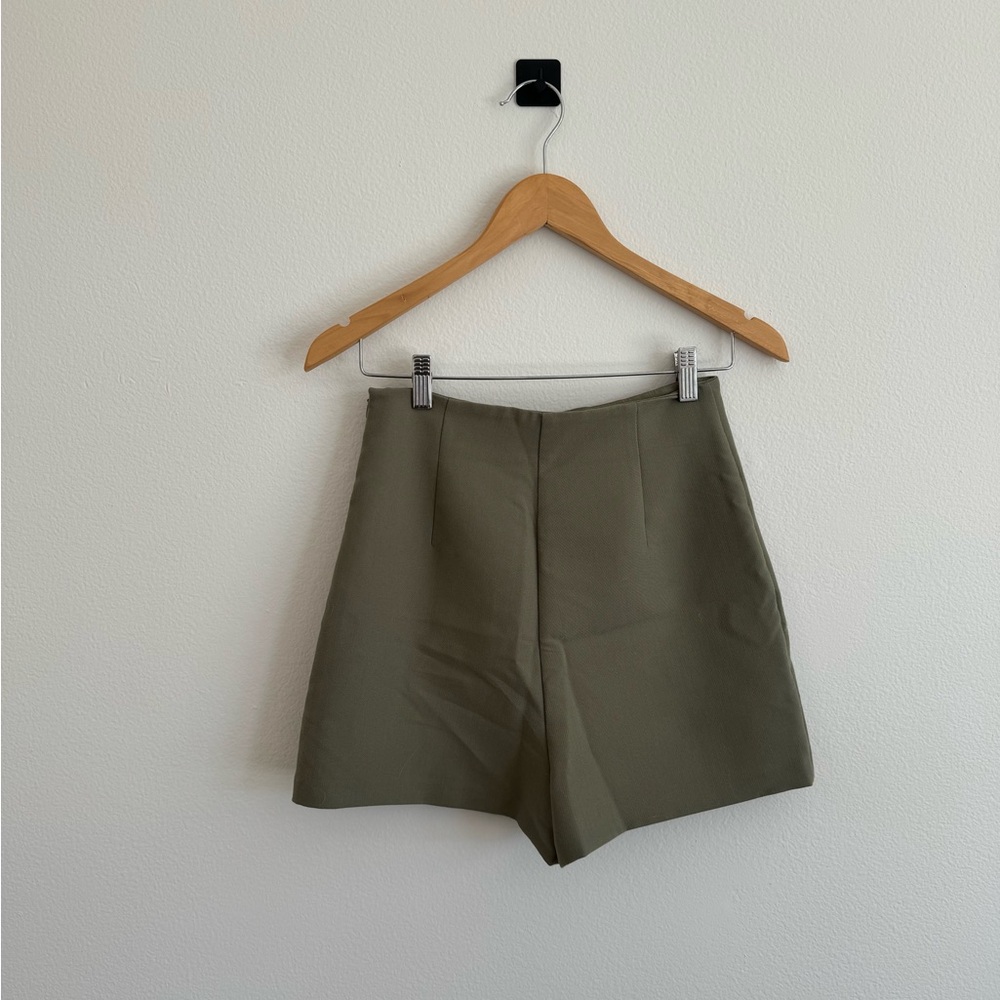 Zara Green Slit Mini Skort - Picture 5 of 5